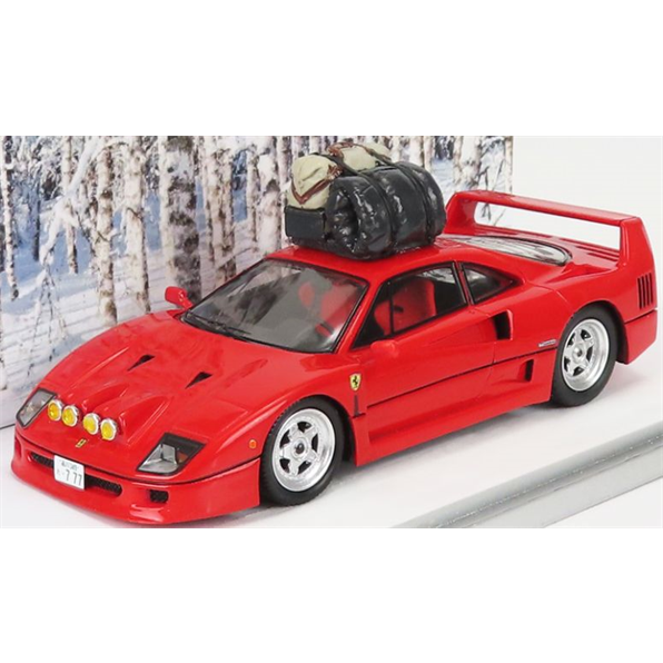 Ferrari F40 Snow Japan Drifting 1993 Red - John Ayrey Die Casts
